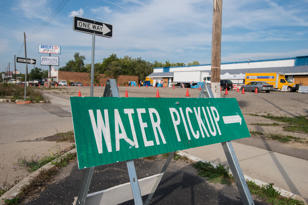 Water Pickup sign